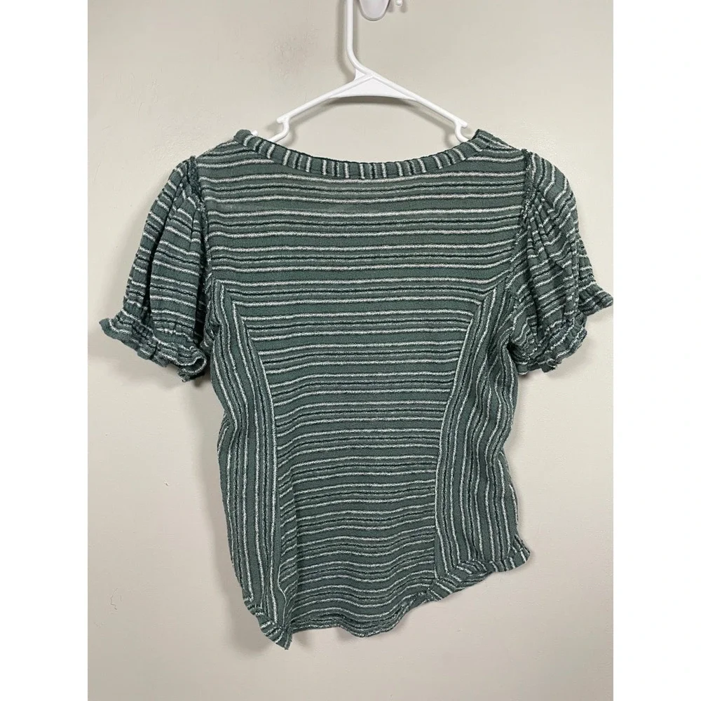 Free People green white